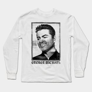 George Michael // Faded Vintage Look // Original Design Long Sleeve T-Shirt